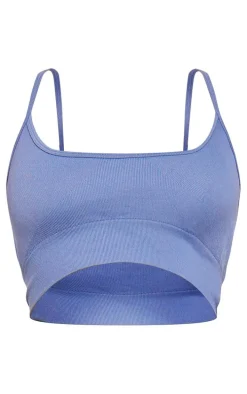 Petrol Basic Seamless Padded Sports Bra