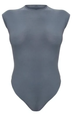 Petrol Blue Soft Touch Cut Out Back Bodysuit