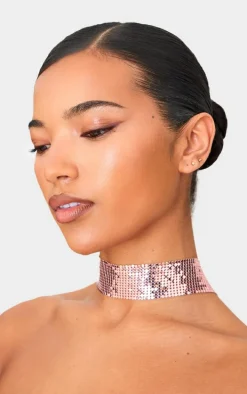 Pink Chain Link Choker