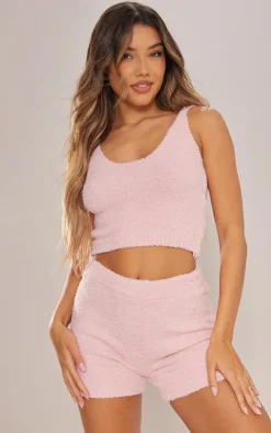 Pink Cosy Pajama Shorts
