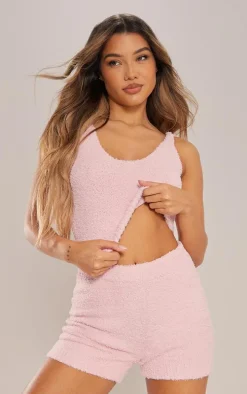Pink Cosy Pajama Shorts