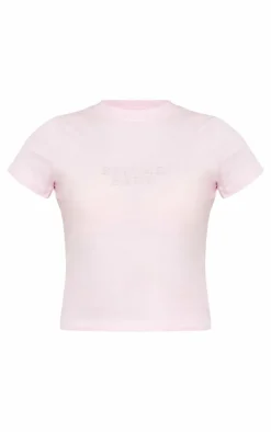 Pink Hot Fix Kiss Me Fitted Top