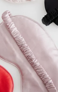 Pink Satin Eye Mask