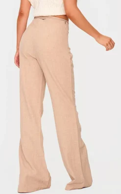 PLT Label Taupe Tie Waist Pants
