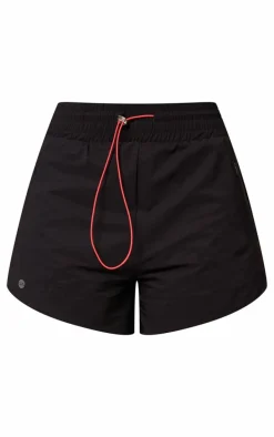 PLT Run Black Pocket Detail Underlayer Shell Runner Shorts