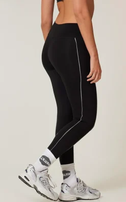 PLT RUN Black Sculpt Reflective Pocket Detail Legging