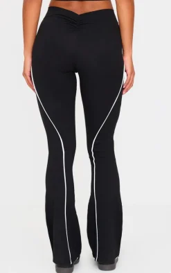 PLT SPORT Black Sculpt Contrast Binding Yoga Pants