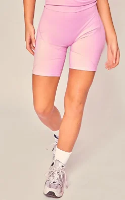 PLT SPORT Candy Pink Sculpt Panel Detail Shorts
