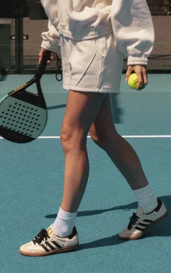 PLT SPORT Cream Marl Sweat Shorts