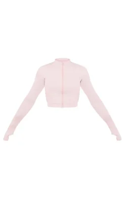 PLT SPORT Dusty Lilac Sculpt Side Ruched Sports Jacket