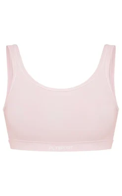 PLT SPORT Dusty Lilac Sculpt Contrast Binding Crop Top