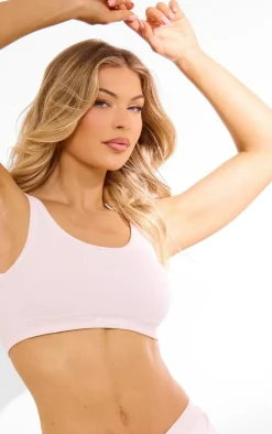 PLT SPORT Dusty Lilac Sculpt Contrast Binding Sports Bra