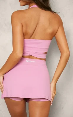 PLT SPORT Mauve Sculpt Mini Tennis Skirt
