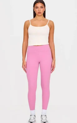 PLT SPORT Mauve Sculpt Wrap Waist Leggings