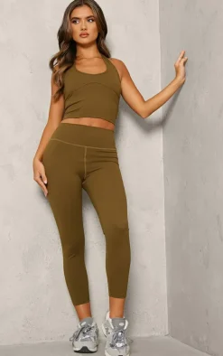 PLT SPORT Moss Sport Sculpt Cropped Leggings