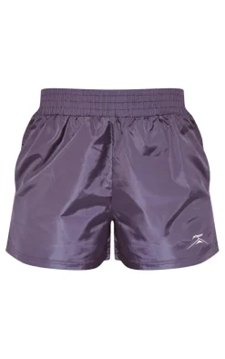 PLT SPORT Navy Shell Badge Runner Shorts