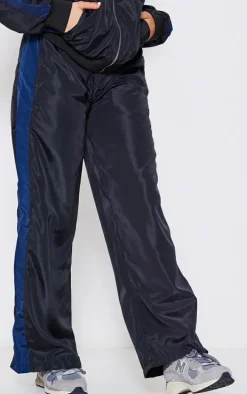 PLT SPORT Navy Shell Panel Tracksuit Sweatpants