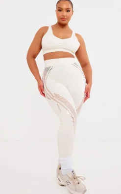 PLT SPORT Plus Bone Seamless Laser Cut Sports Bra