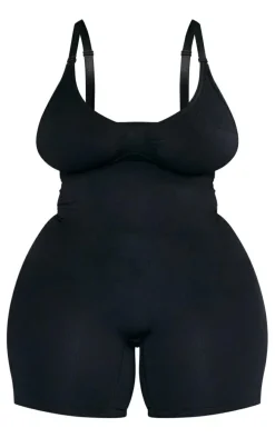 Plus Black Shapewear Unitard