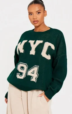 Plus Forest Green Nyc 94 Sweater