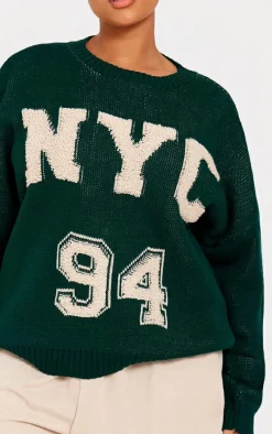 Plus Forest Green Nyc 94 Sweater