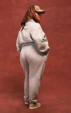 Plus Grey Marl Casual Sweat Sweatpants