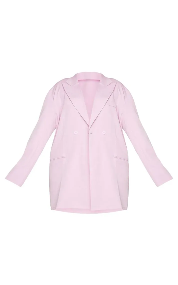 Plus Lilac Relaxed Oversized Blazer