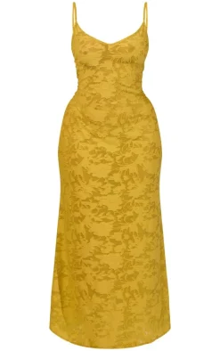 Plus Lime Floral Sheer Burnout Cami Maxi Dress