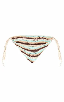 Plus Multi Tie Side Crochet Bikini Bottoms