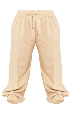 Plus Pebble Pintuck Drawstring Straight Leg Sweatpants