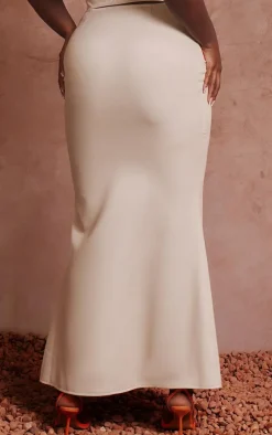 Plus Pink Floral Print Maxi Skirt