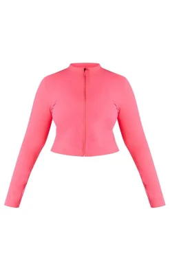 Plus Raspberry Basic Sculpt Jacket
