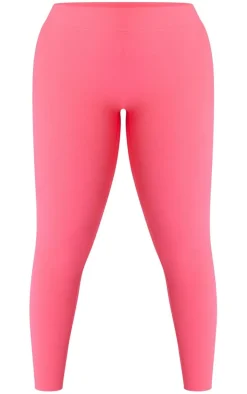 Plus Raspberry Sculpt High Waist Gym Leggings