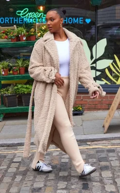 Plus Stone Borg Belted Trench Coat