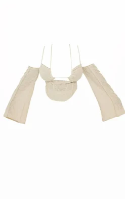 Plus Stone Distressed Underwired Corset Top