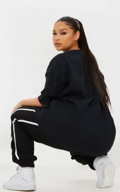 Plus Ultimate Black Oversized T Shirt