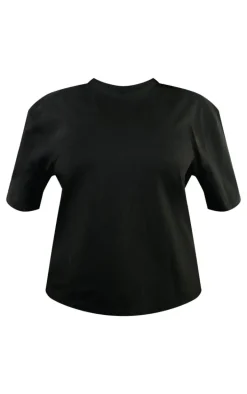 Plus Washed Black Premium Cotton Oversized T-shirt