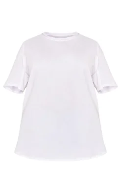 Plus White New York Bagel Oversized Graphic T-shirt