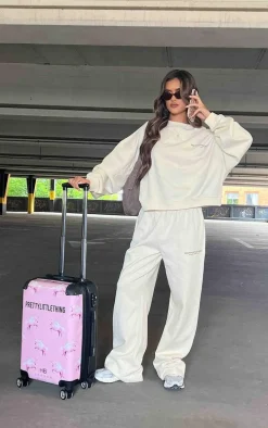 Premium Sand Printed Oversized Boxy Sweatshirt