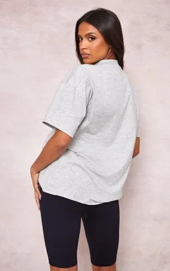 PRETTYLITTLEMAMA Maternity Grey Oversized T Shirt