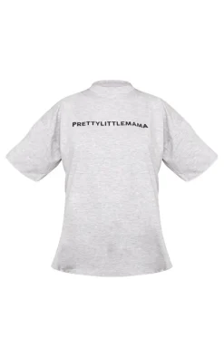 PRETTYLITTLEMAMA Maternity Grey Oversized T Shirt