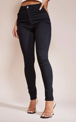 PRETTYLITTLETHING Black 5 Pocket Skinny Jeans