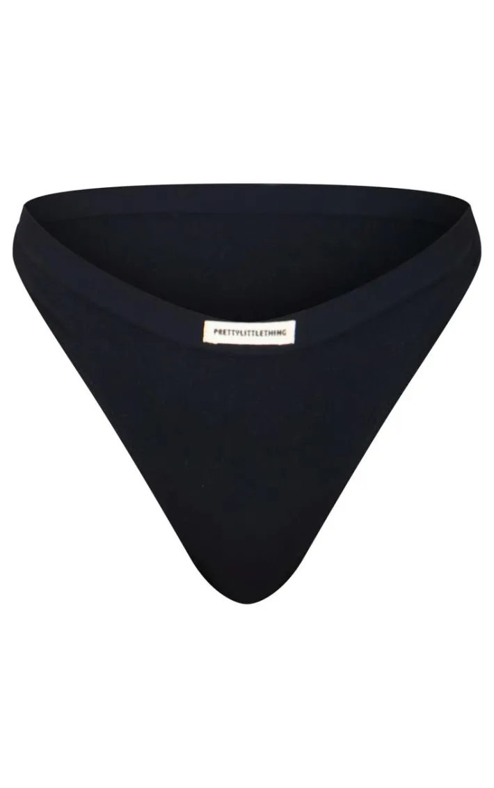 PRETTYLITTLETHING Black Badge Seamless Thong