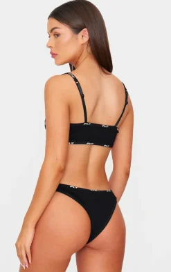 PRETTYLITTLETHING Black Jersey Panties