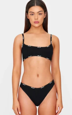 PRETTYLITTLETHING Black Jersey Panties
