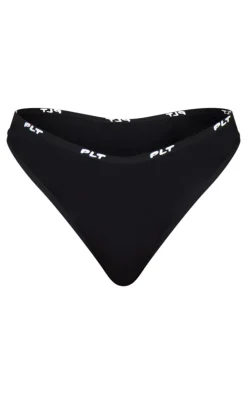 PRETTYLITTLETHING Black Jersey Panties