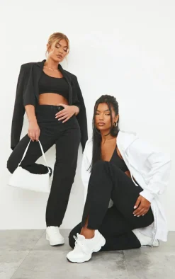 PRETTYLITTLETHING Black Mom Jeans