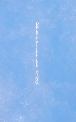 PRETTYLITTLETHING Blue Print Washed Oversized T-shirt