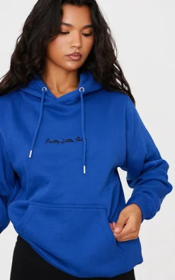 PRETTYLITTLETHING Cobalt Oversized Sweat Basic Hoodie