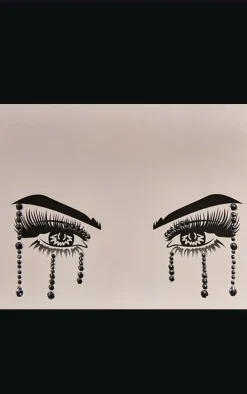 PRETTYLITTLETHING Dripping Clear Crystal Face Gems